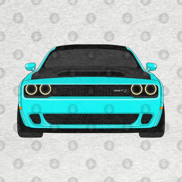 DODGE DEMON FRONT AQUA by VENZ0LIC